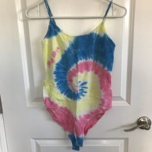 Tie dye body suit